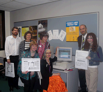 Caption: Heather Burns, VIC LEP Coordinator and Sale Library staff
