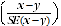 Equation: (x-y) over (SE(x-y))