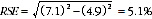 Equation: RSE calculation