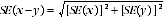 Equation: SE of difference between two estimates formula