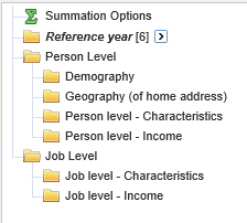 Image: File structure: Data items grouped by broad headings and subheadings
