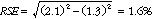 Equation: Example calculation of relative standard errors of proportions