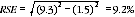 Equation: RSE percent calculation 06