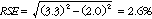 Equation: Example calculation of relative standard errors of proportions