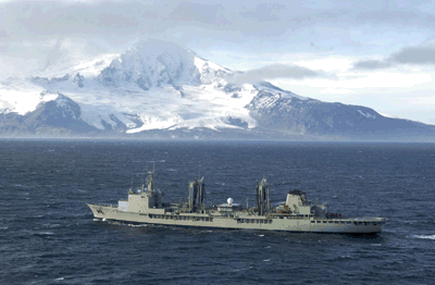 HMAS Success returning from patrol
