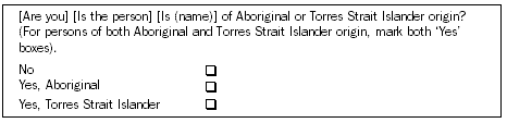 Diagram: Standard Indigenous Question