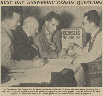West Sydney Electoral staff answer questions about the Census