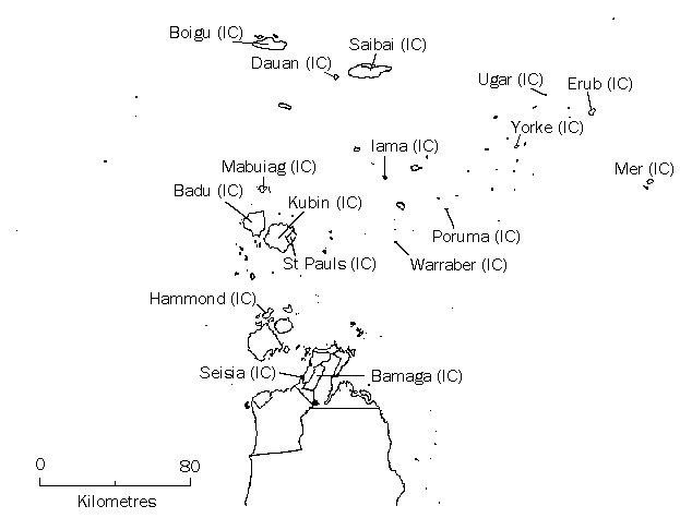 Map: Torres Strait Island Councils