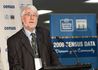 The Australian Statistician gives a keynote speech at the launch of the 2006 Census results