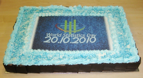 Photo: World Statistics Day 2010 cake