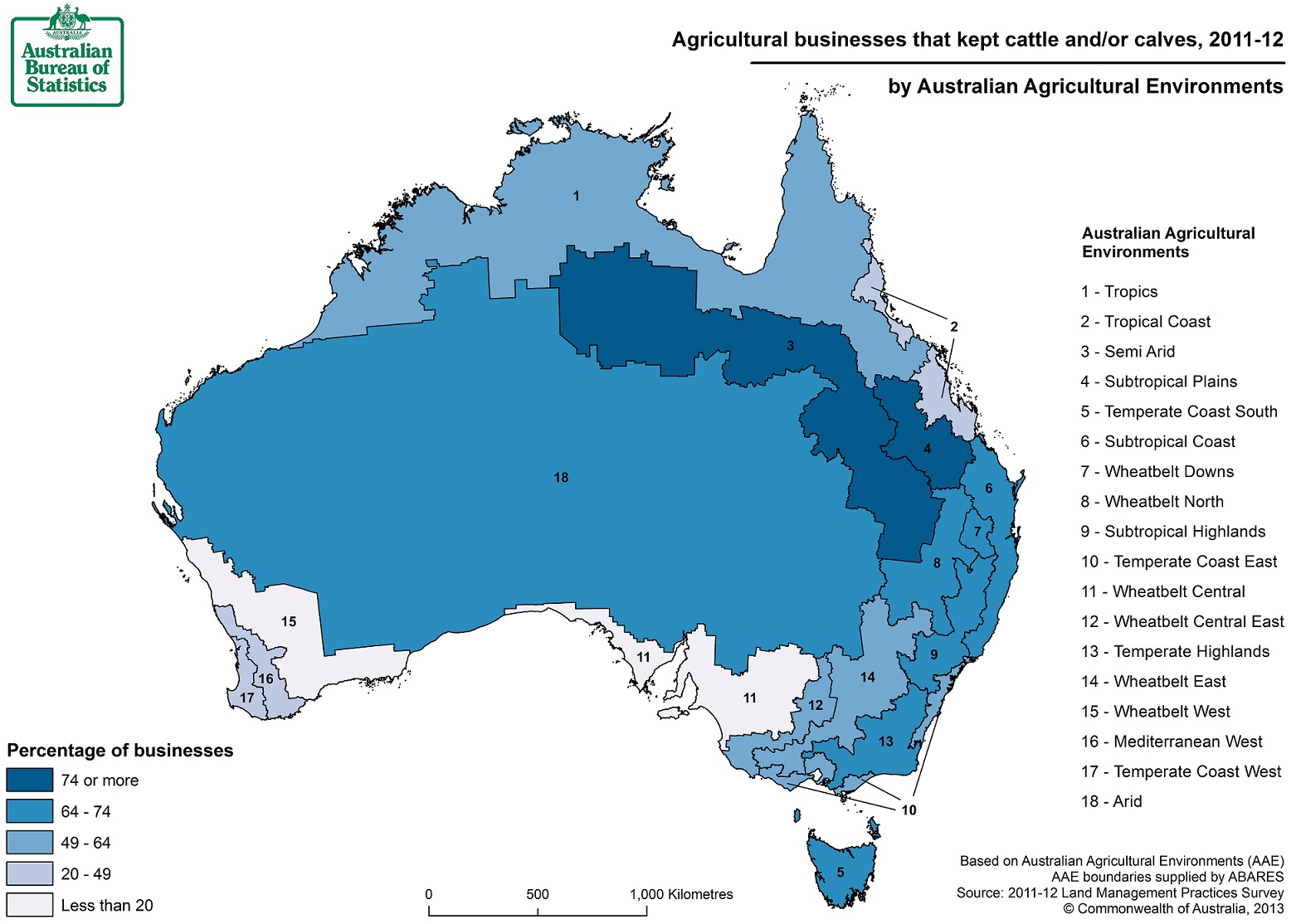 Image: Map of farms with cattle/calves