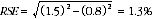 Equation: Example calculation of relative standard errors of proportions