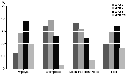 DOCUMENT LITERACY, By Labour Force Status, Victoria—2006