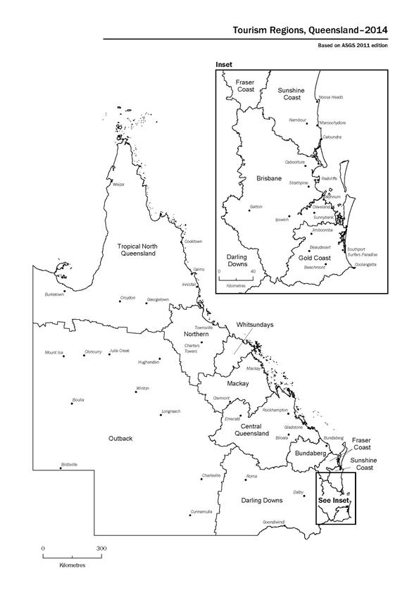 Tourism Regions, Queensland - 2014