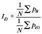 Equation - equal weights index