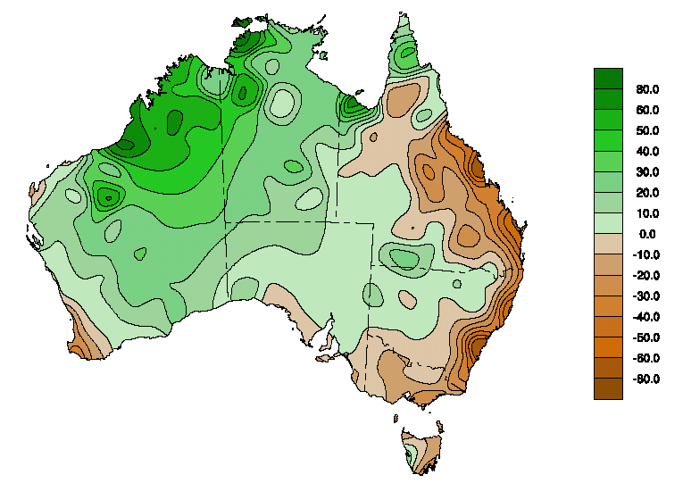 Image - S1.5   AVERAGE TREND IN TOTAL RAINFALL (MM/10YRS) - 1950-2001