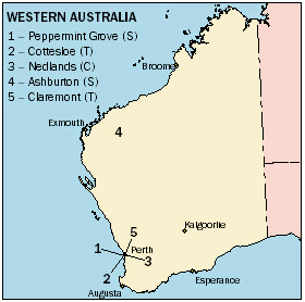 Western Australia - Statistical Local Areas with the highest average wage and salary income.