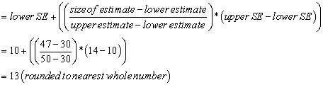 Equation - Calculate Standard Error