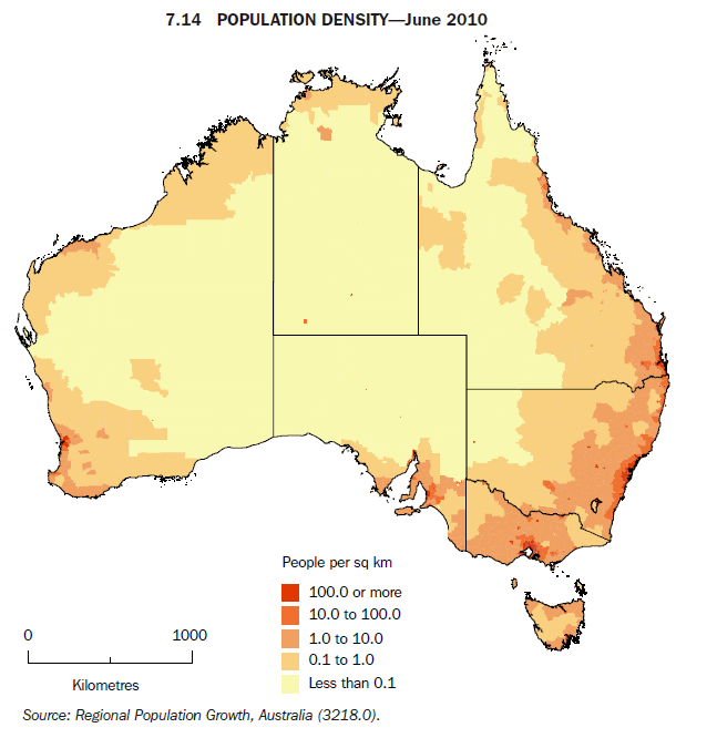 7.14 POPULATION DENSITY—June 2010