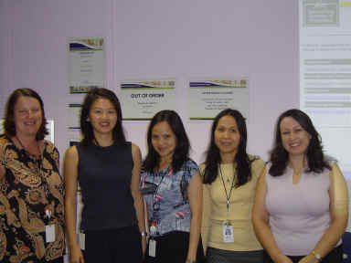Photo: NSW LEP Coordinator, Anne Freer and Fairfield Library staff. 