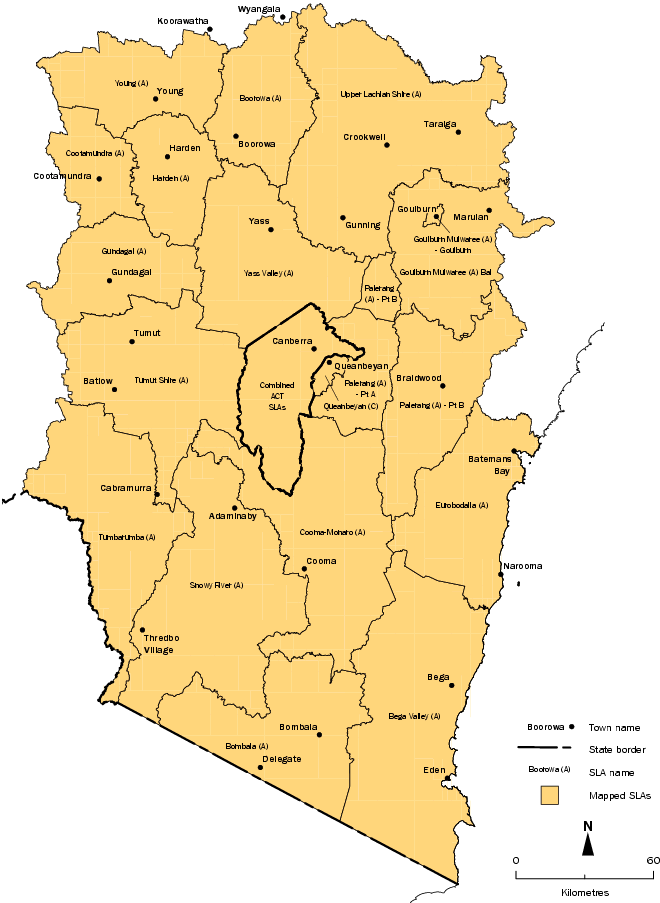 Map: Australian Capital Region