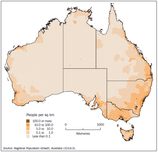 Map: 7.14 Population Density-June 2008