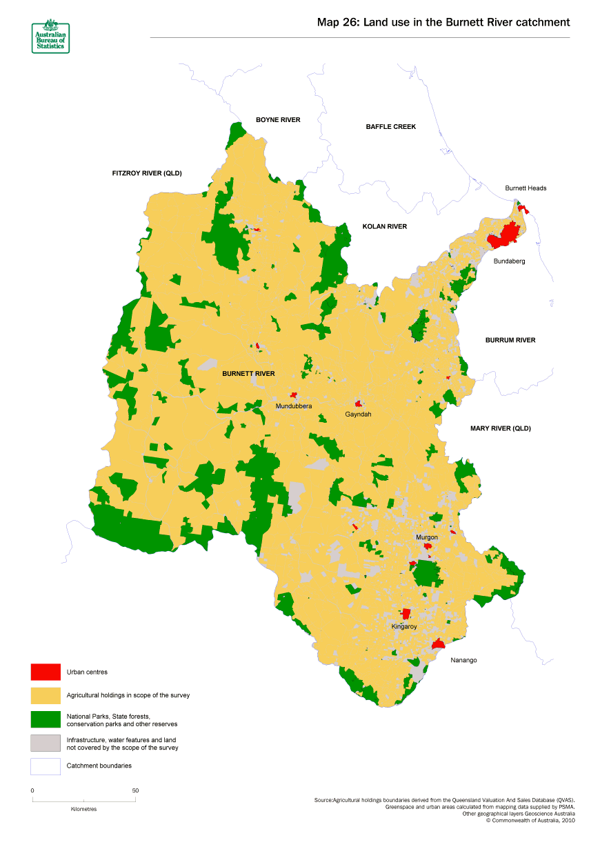 Map 26 Land use in the Burnett River catchment