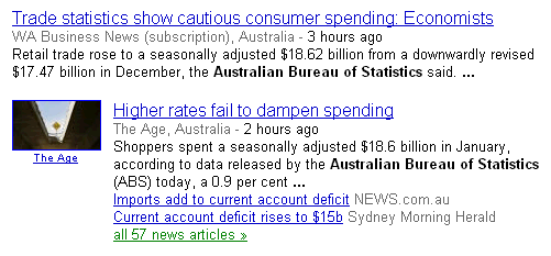ABS in the media using Google News