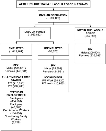 Diagram: Changes in Labour Force Composition
