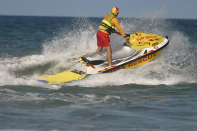 Waverunner used by surf lifesavers and lifeguards -- courtesy Harvie Allison.