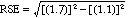 Equation: A formula to approximate the RSE of an estimate using data from the example stated in the text.
