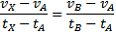  Formula 3.1 (to find the value of vX)