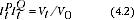 Equation: Formula to calculate the total value of the items between the base period (0) and any other period (t),