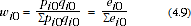 Equation: expression of expenditure share of item i from period 0.
