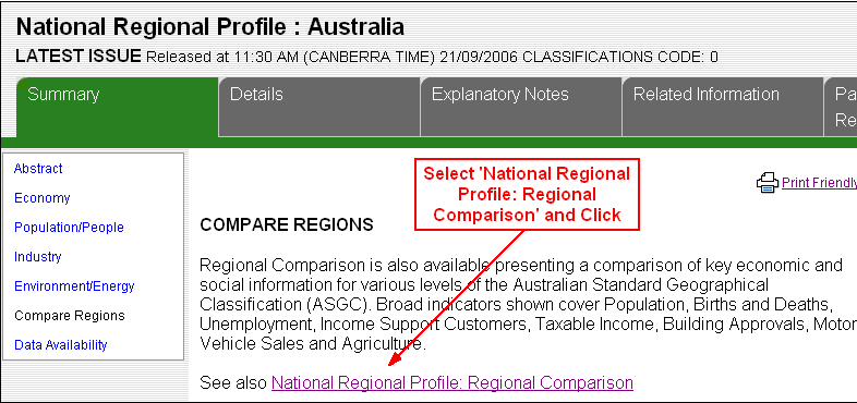 Image 4: NRP: Australia, National Regional Profile: Regional Comparison