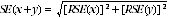 Equation: standard error of a sum
