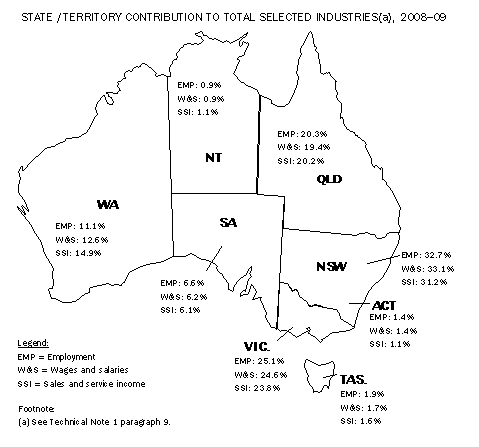 Diagram: State and territory estimates