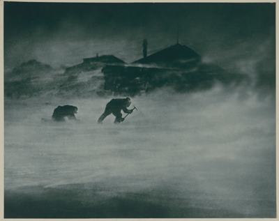 A blizzard, 1913 - Frank Hurley, courtesy National Library of Australia