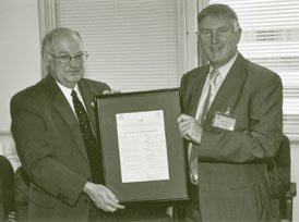 Image: Mr Warren McCann and Mr Dennis Trewin