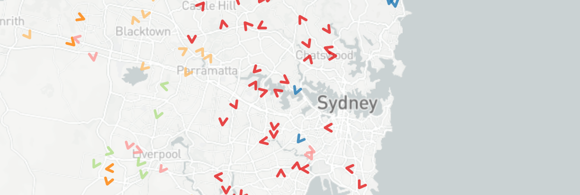 Screenshot of one of Small Multiples Maps