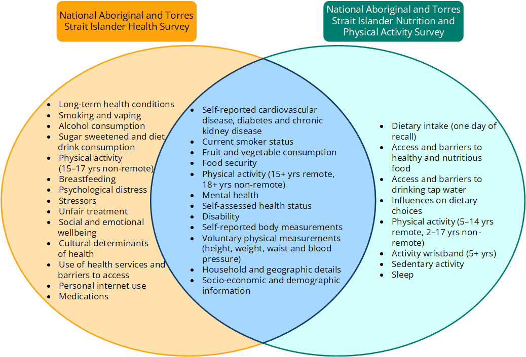 Content overlap between the NATSIHS 2022–23 and the NATSINPAS 2023