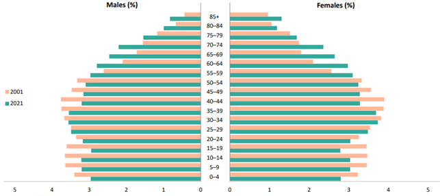 Data visualisation chart example 