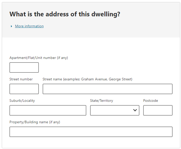What is the address of this dwelling?