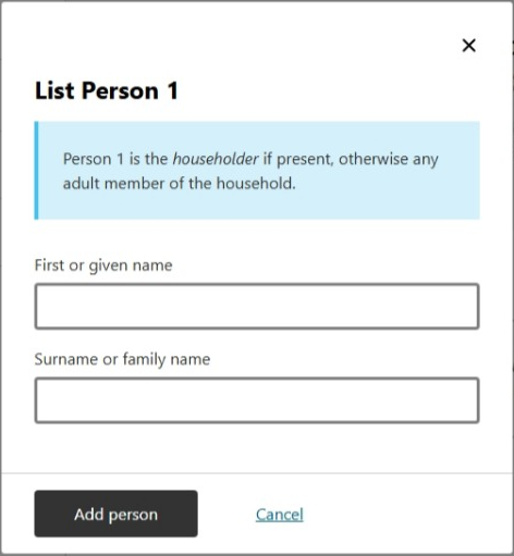 This image shows a question from the 2026 Census online form. Please see Description for more detail.