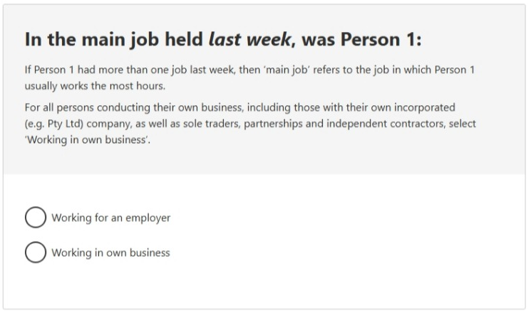 This image shows a question from the 2026 Census online form. Please see Description for more detail.