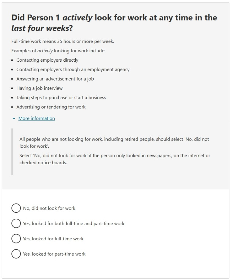 This image shows a question from the 2026 Census online form. Please see Description for more detail.