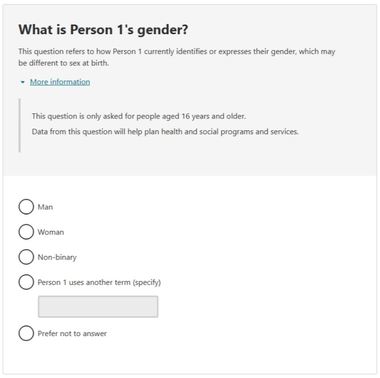 This image shows a question from the 2026 Census online form. Please see Description for more detail.