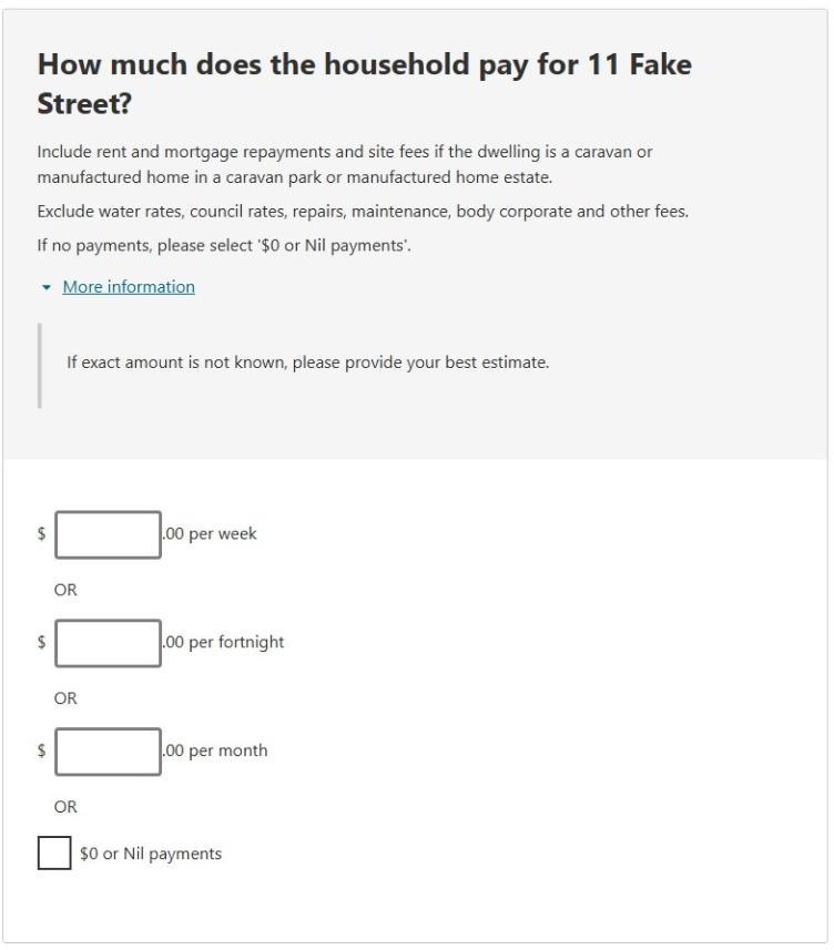 This image shows a question from the 2026 Census online form. Please see Description for more detail.