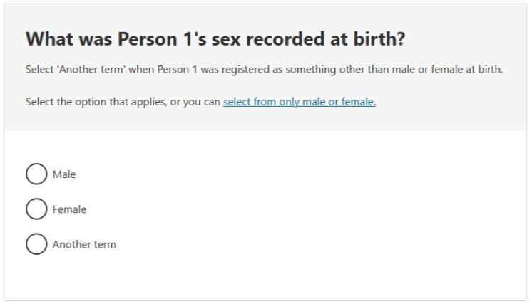 This image shows a question from the 2026 Census online form. Please see Description for more detail.
