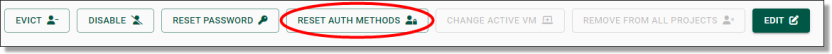reset auth methods button